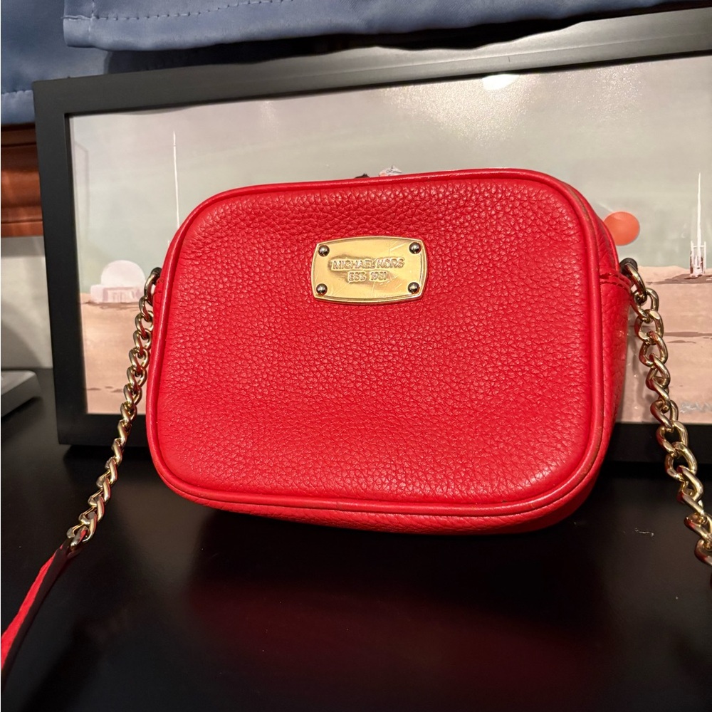 Michael Kors Vibrant Red Crossbody Bag
